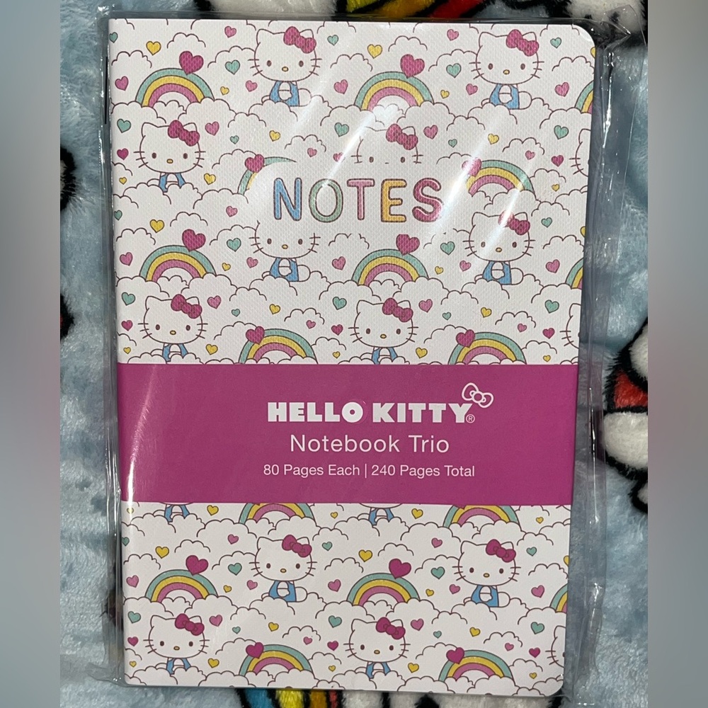 Hello Kitty Notebook 3 Pack Set NEW NWT LAST ONE